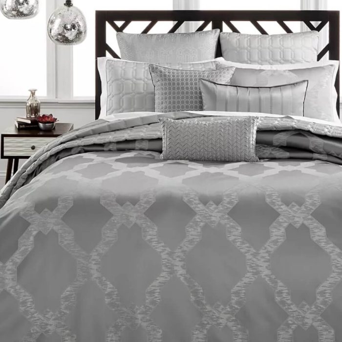 Hotel Collection Chalice Sham Gray 2