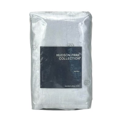 Hudson Park Nouveau Quilted Standard Sham Silver