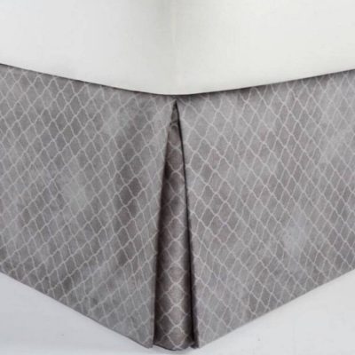 Hotel Collection Grand Bouquet Quilted Coverlet Gray Bedskirt
