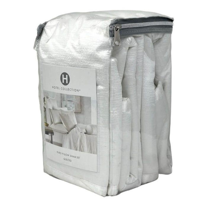 Hotel Collection Glint Quilted Euro Sham Set 2