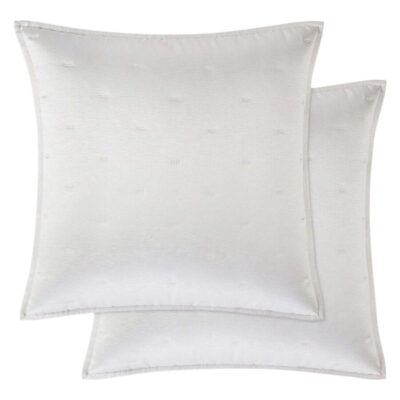 Hotel Collection Glint Quilted Euro Sham Set White