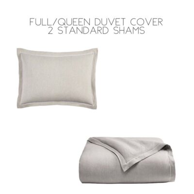 Hotel Collection Linen Modal Blend Full/Queen Duvet Cover Set 2