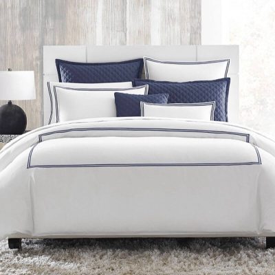 Hudson Park Italian Percale Duvet Cover Navy 2