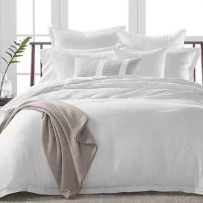 Hotel Collection Dobby Diamond Bedding White