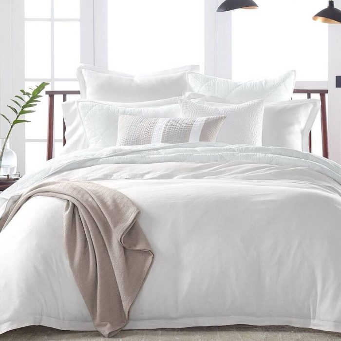 Hotel Collection Linen Modal Blend Collection White