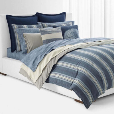 Ralph Lauren Gavin Diamond Sheeting Standard Pillowcases Blue 1