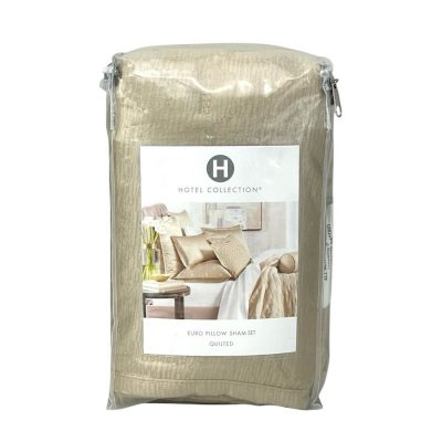 Hotel Collection Glint Quilted Euro Sham Set Gold 3