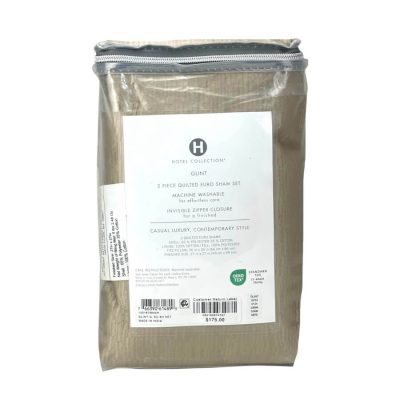 Hotel Collection Glint Quilted Euro Sham Set Gold 5
