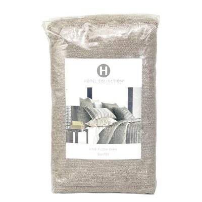 Hotel Collection Yarn Dye Quilted King Sham Mushroom 2