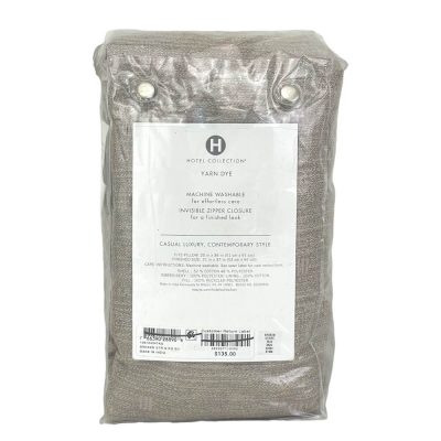 Hotel Collection Yarn Dye Quilted King Sham Mushroom 3