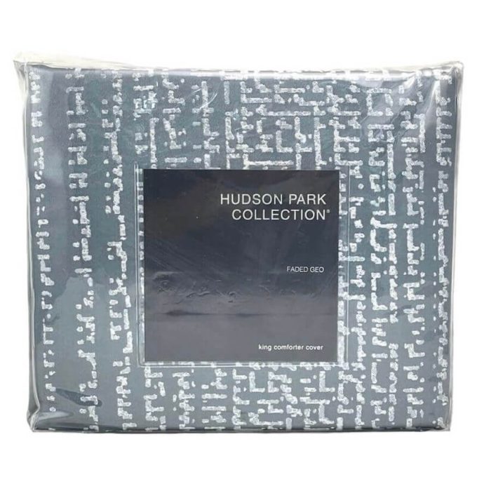 Hudson Park Faded Geo King Duvet Cover 2