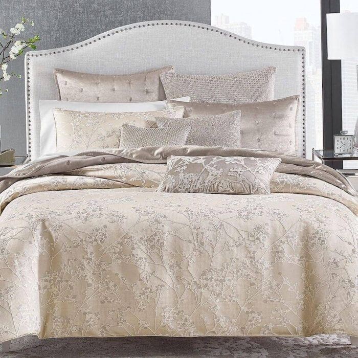 Hudson Park Meadow Silhouette STANDARD Sham Light Taupe 6