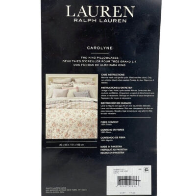 Ralph Lauren Carolyne Vine KING Pillowcases 4