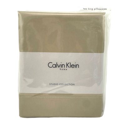 Calvin Klein Florence Stitch KING Pillowcases Reed 2