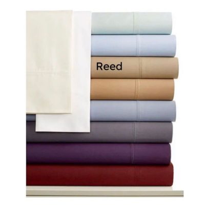 Calvin Klein Florence Stitch Queen Flat Sheet Reed