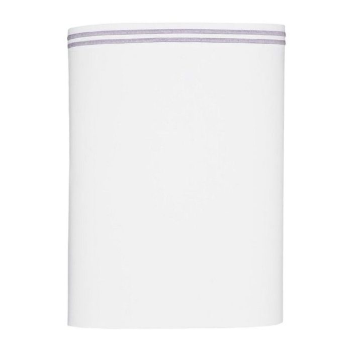 Hudson Park Italian Linens Twin Flat Sheet Lavender on White