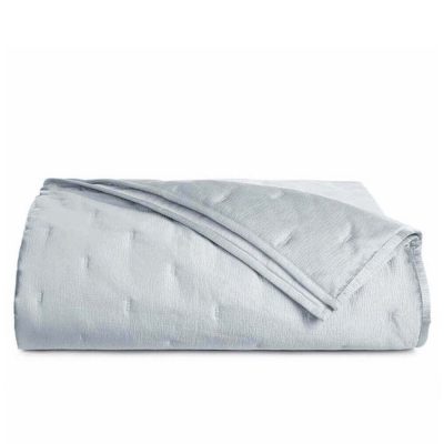 Hudson Park Nouveau Quilted Coverlet Blue