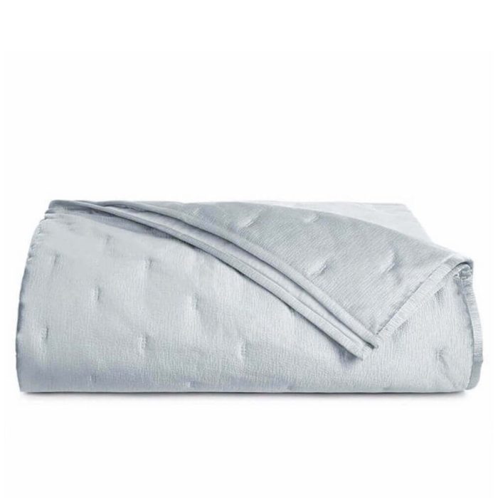 Hudson Park Nouveau Quilted Coverlet Blue