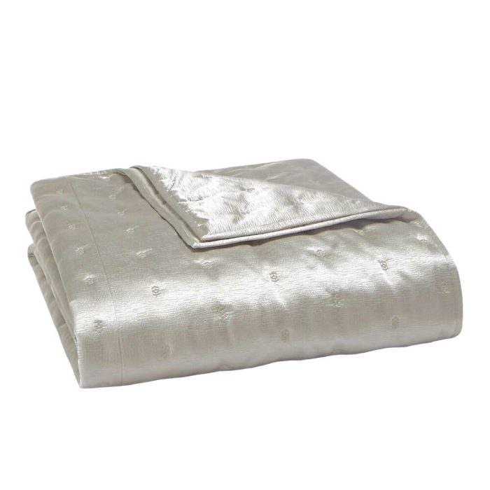Hudson Park Nouveau Quilted Coverlet Taupe