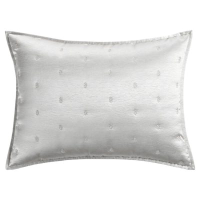 Hudson Park Nouveau Quilted Sham Silver