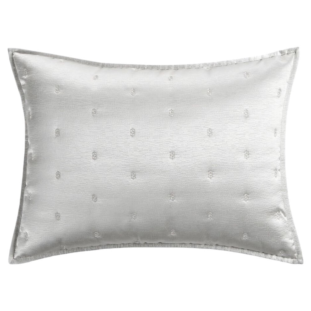 Hudson Park Nouveau Quilted Sham Silver