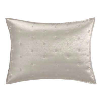 Hudson Park Nouveau Quilted Sham Taupe