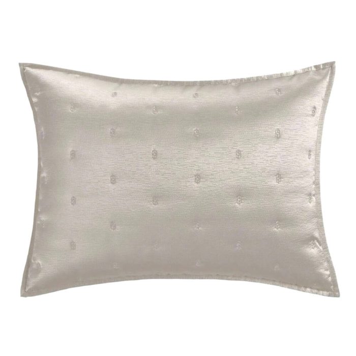 Hudson Park Nouveau Quilted Sham Taupe