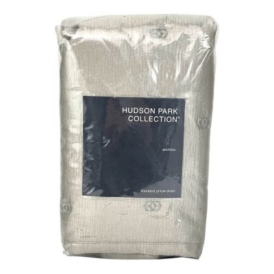 Hudson Park Nouveau Quilted Standard Sham Taupe 2
