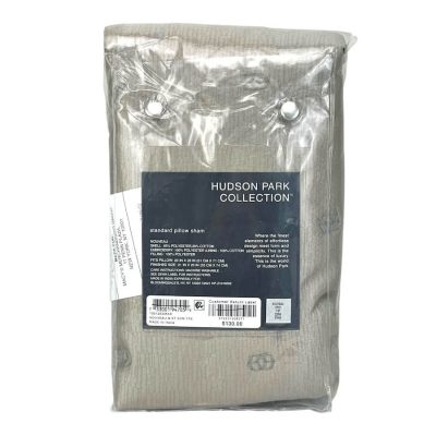 Hudson Park Nouveau Quilted Standard Sham Taupe 3