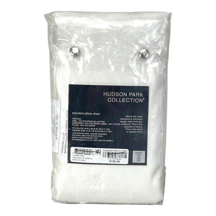 Hudson Park Nouveau Standard Sham Ivory 2