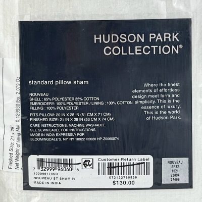 Hudson Park Nouveau Standard Sham Ivory 3
