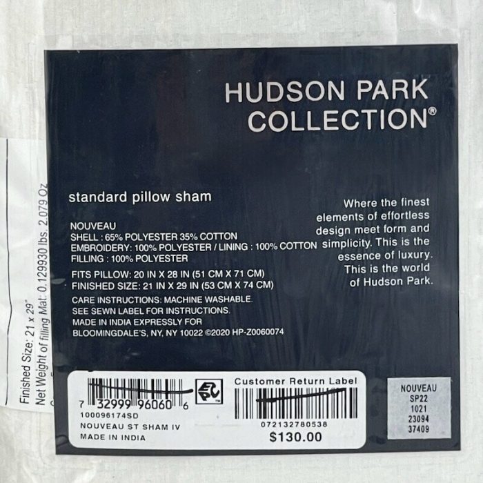 Hudson Park Nouveau Standard Sham Ivory 3