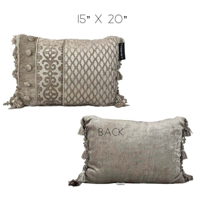 J Queen New York Sicily Decorative Throw Pillow Pearl 2