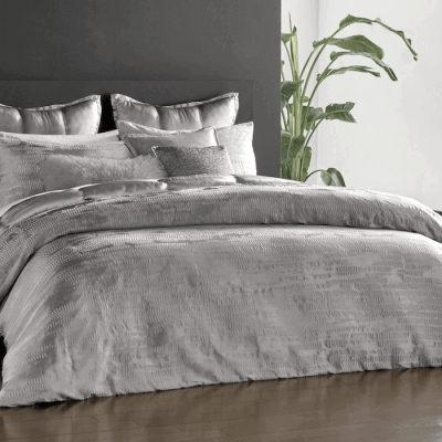Donna Karan Vapor Collection King Duvet Cover Gray 2