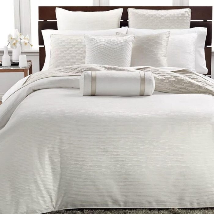 Hotel Collection Woven Texture Off STANDARD Sham White 2
