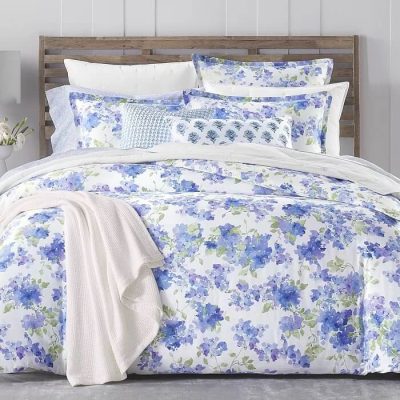 Sky Blushing Hydrangea Duvet Set Blue 2