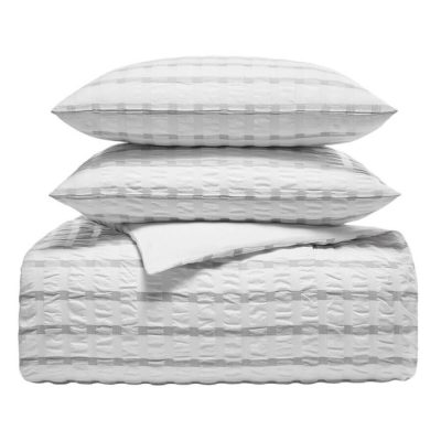 Charter Club Damask Designs Seersucker Duvet Set