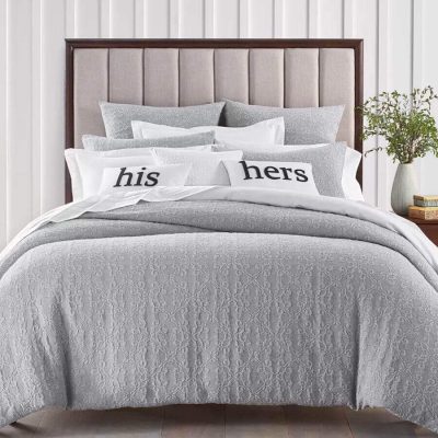 Charter Club Damask Designs Tile Matelasse Full/Queen Duvet Set 3