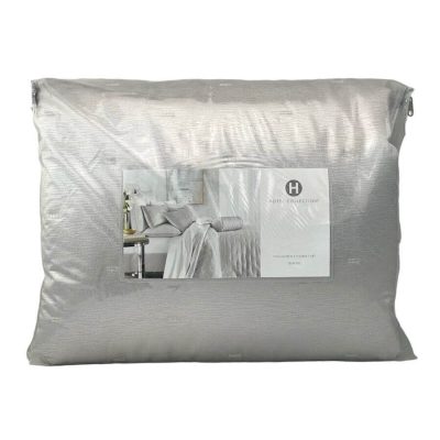 Hotel Collection Glint Full/Queen Quilted Coverlet Set Silver 5