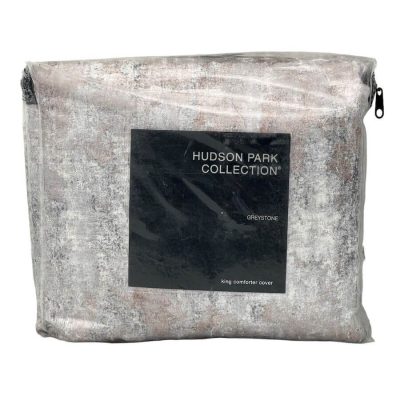 Hudson Park Greystone King Duvet Cover Warm Clay 4
