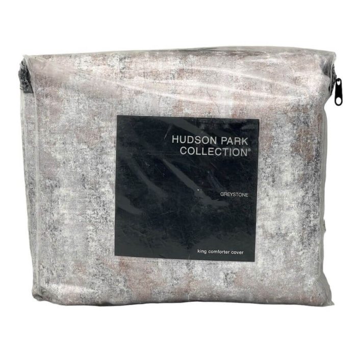 Hudson Park Greystone King Duvet Cover Warm Clay 4