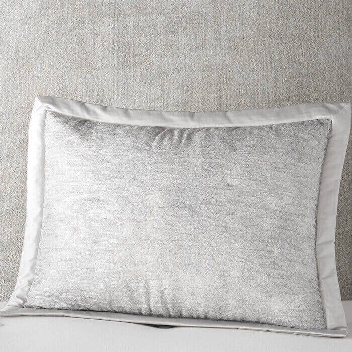 Ripple Texture Quilted Sham Pale Silver-2
