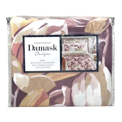 Charter Club Damask Designs Magnolia King Duvet Set 4