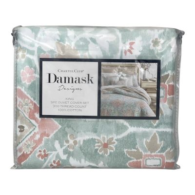 Charter Club Damask Designs Terra Mesa King Duvet Set