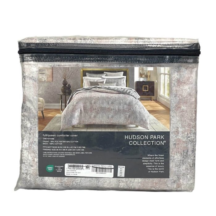 Hudson Park Greystone Full/Queen Duvet Cover 2