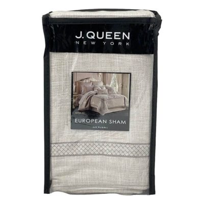 J Queen New York Angeline EURO Sham Beige 3a