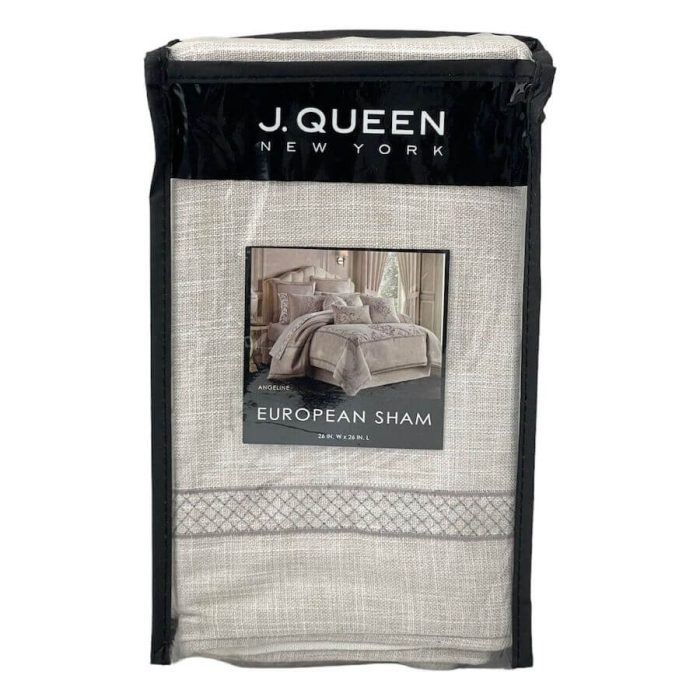 J Queen New York Angeline EURO Sham Beige 3a