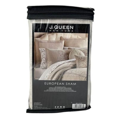 J Queen New York Angeline EURO Sham Beige 4a