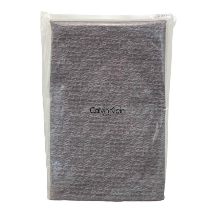 Calvin Klein Wild Rue Queen Flat Sheet Brown