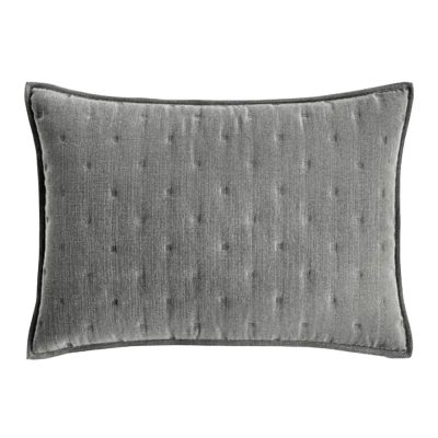 Hotel Collection Broken Stripe Quilted Sham Charcoal Grey
